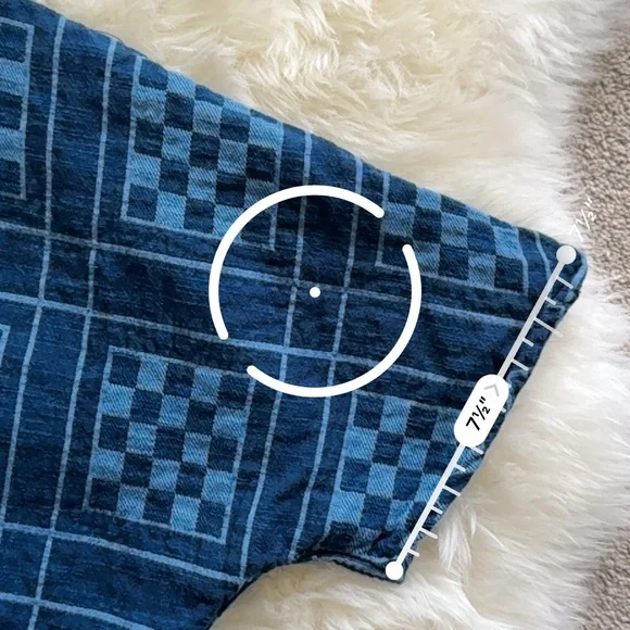 Ace & Jig Capella Jacket in Atlantis / Sail indigo denim blue cotton vguc - Picture 6 of 7